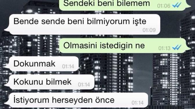 Sevdiğim adamla whatsapp konuşmamız  burada. Bakar mısınız?
