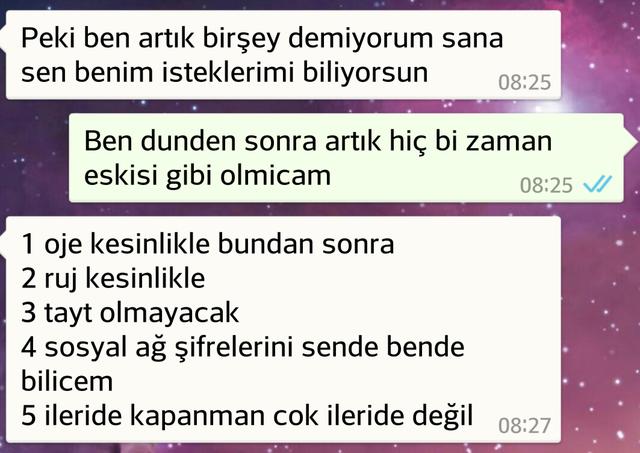 Sevgilim abuk subuk kurallar koyuyor ben naaapicaam?