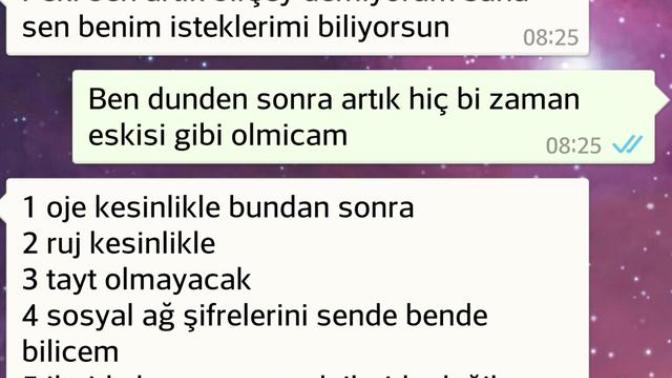 Sevgilim abuk subuk kurallar koyuyor ben naaapicaam?