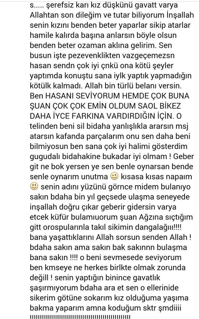 Facedeki eski sevgiliye küfürlü ekran görüntülü mesajlarım? (RESİMLİ)?