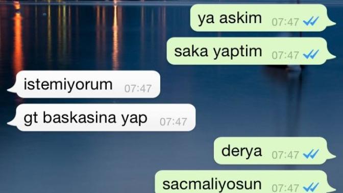 Ben cok kötü birsey mi dedim ne bu tepki anlamadim?