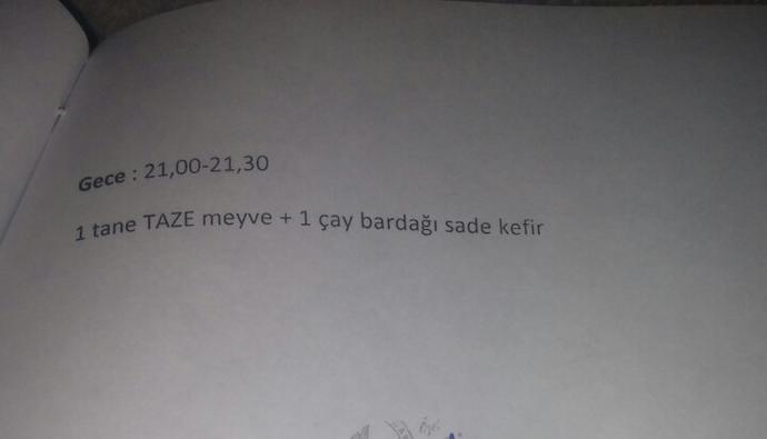 Diyetisyenimin verdiği listeye bir bakarmisiniz?