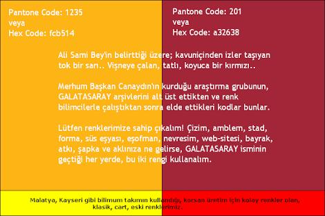 Gs nin renkleri neden sarı kırmızı değil?