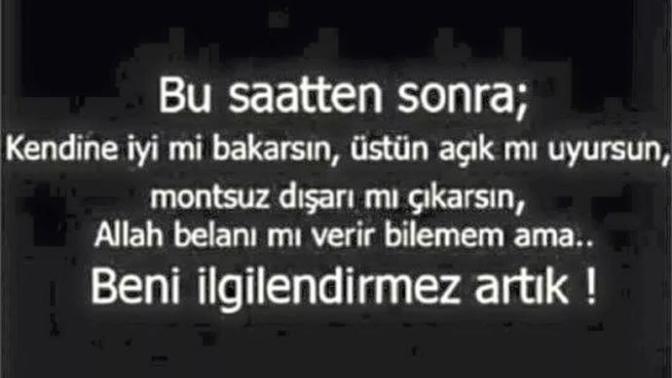 Eski sevgiliye söylenecek söz?