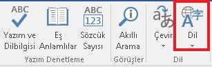 Gözden Geçir-Dil
