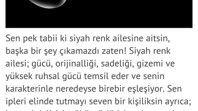 Senin Karakterin Hangi Renk?