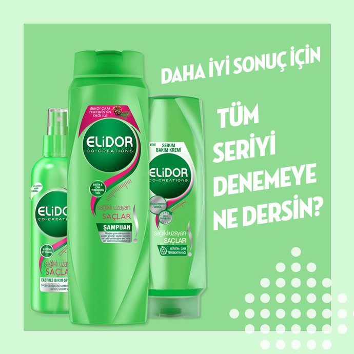 Elidor Sağlıklı Uzayan Saçlar serisi