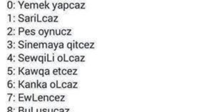 Telefon Numaranın Son Rakamına Yaz & Yorumla Bakalım ne ÇIkacak?