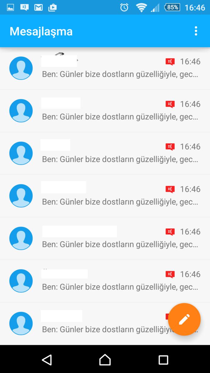 Sony Xperia Z3 Toplu Mesaj Gönderme Sorunu ! ?