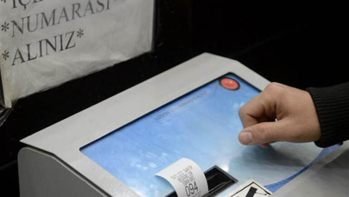 sıramatikten banka sıra numarası alma
