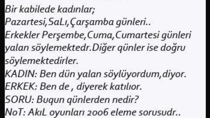 Bu zeka sorunun cevabı nedir sizce?