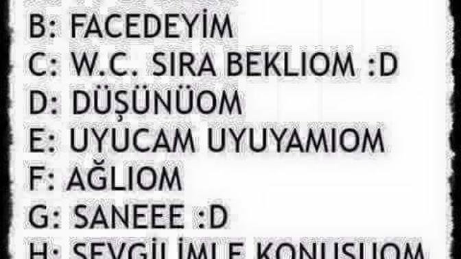 Şu An Ne Yapıyorsun ?