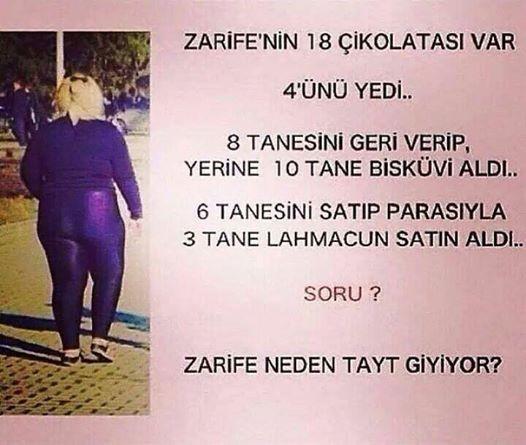 Zarife neden tayt giyiyor ? Zarife neden tayt giyiyor ?