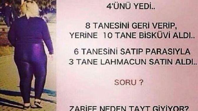 Zarife neden tayt giyiyor? Zarife neden tayt giyiyor?