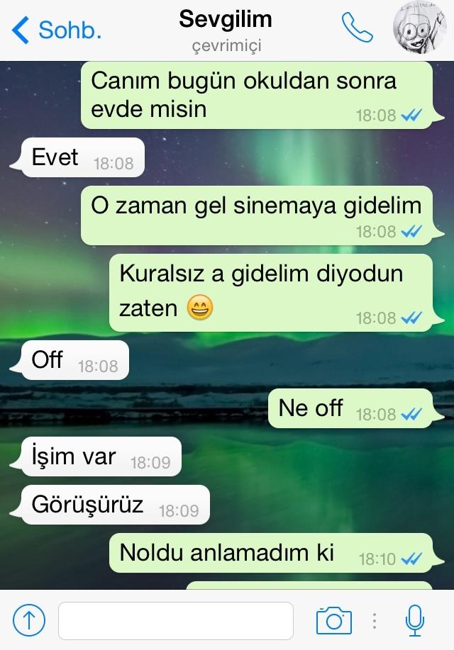 Sevgilim bu mesajlarla ne demeye çalışmış?