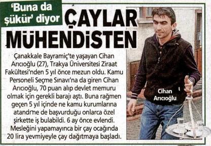 Üniversite mezunu olup da çalışmayan var mı?