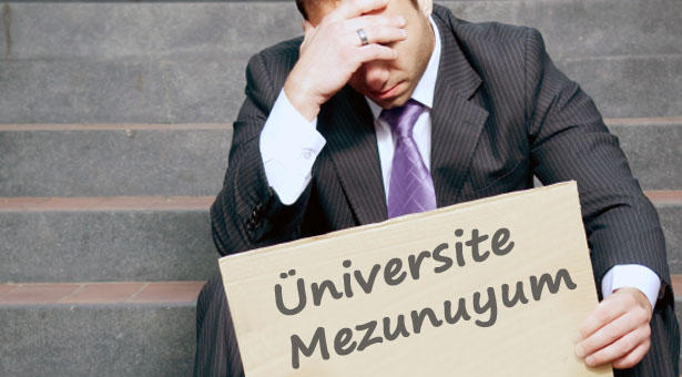 Üniversite mezunu olup da çalışmayan var mı?