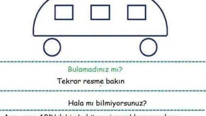 Zeka sorusu? Otobüs hangi yöne gidiyor?