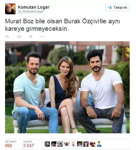 Murat Boz olsan bile Burak Özçivit ile aynı kareye girmicen abii sizce????