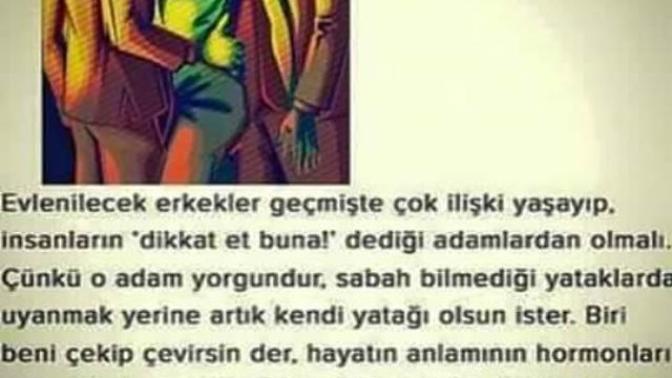 Evlenilcek erkek böylemi olmalı?