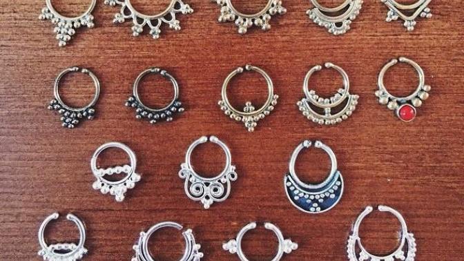 Sahte septum piercing?