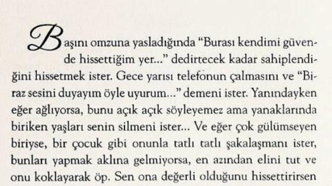 Kadın erkekten ne ister?
