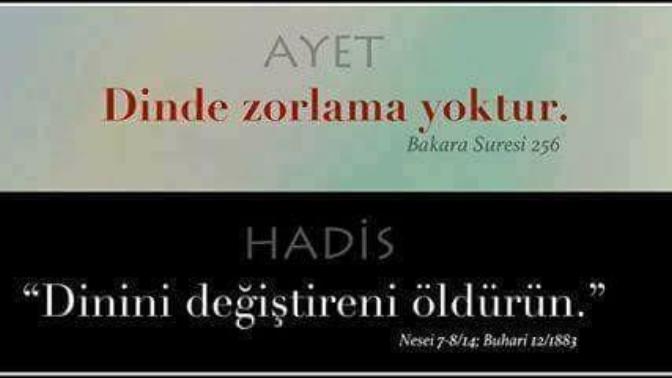 Hadis ve ayetler arasındaki çelişki?