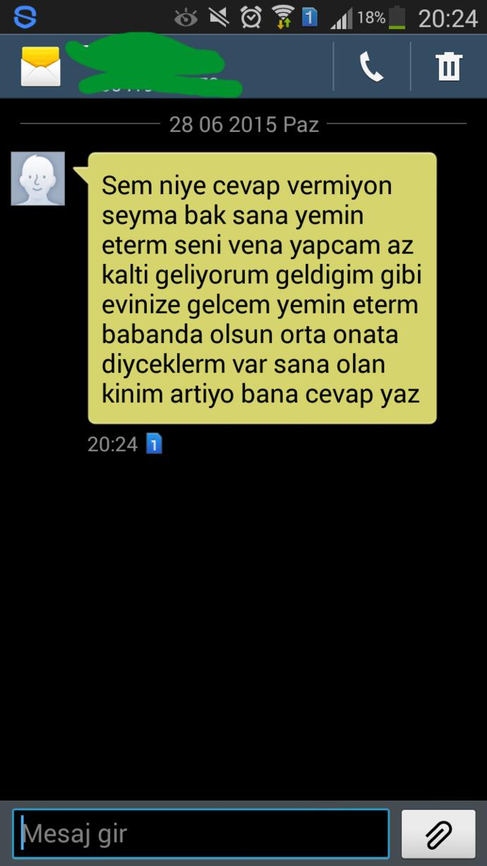 Psikopat belalim var?(Ekran goruntulu)?
