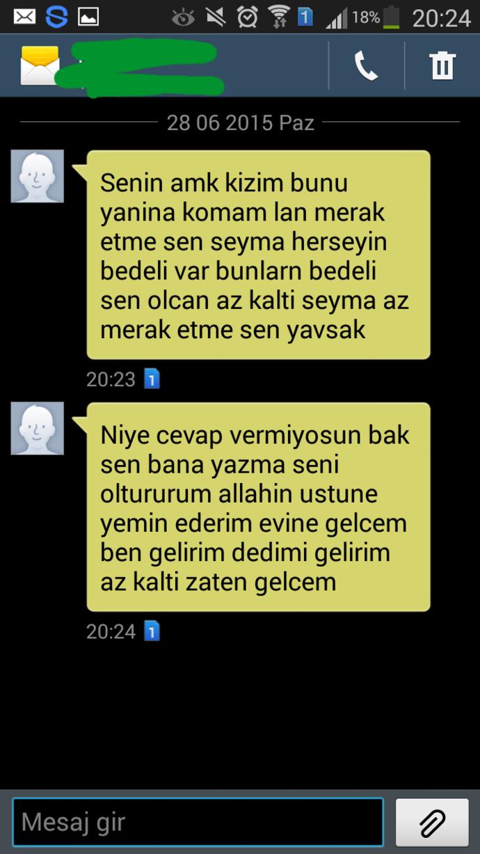 Psikopat belalim var?(Ekran goruntulu)?