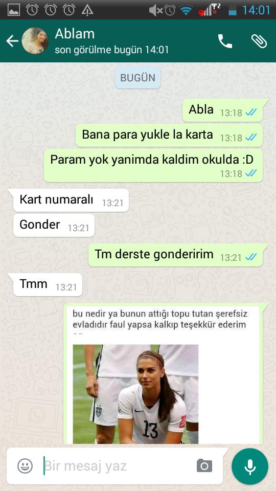 Ablam haklımı bu konuda :D ????