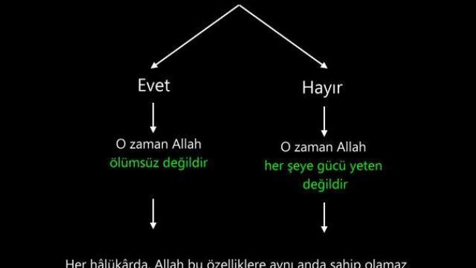 Allah kendini öldürebilir mi?
