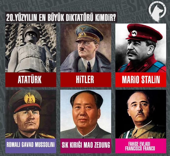 Sizce 20.yüzyılın en büyük diktatörü kimdir? Resimdekilerden hangisidir?