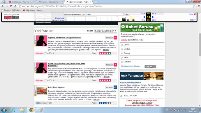 Hadi nostalji yapalım. ((: Kızlarsoruyor 2013 (Resimli).. Hatırlıyor musun :D?