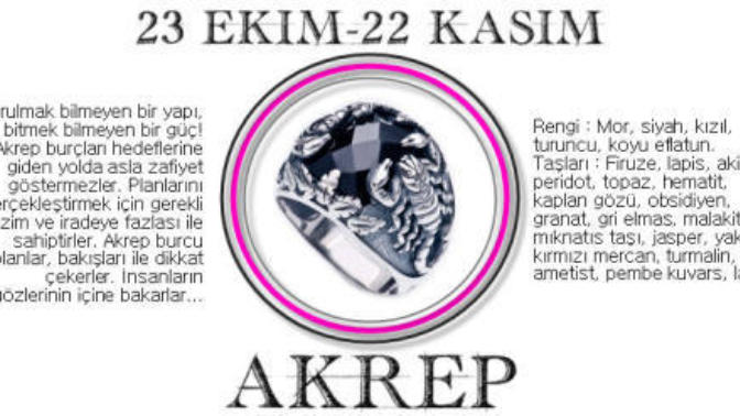 Akrep burcu erkekleri nasıldır?