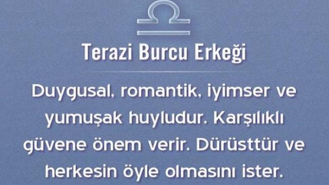 Bir terazi erkeği karşı cinsten ne ister?