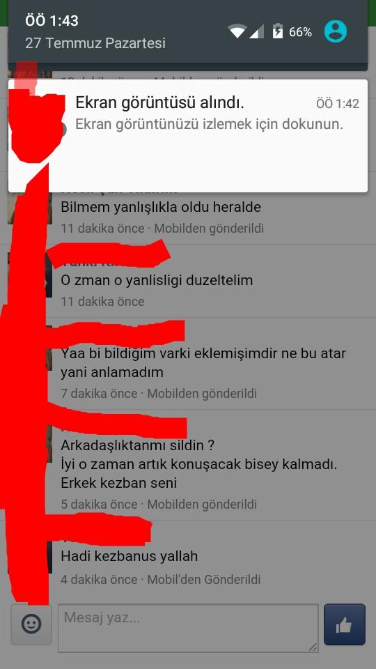 Bana mesaj atan kıza verdiğim ayar nasıl?