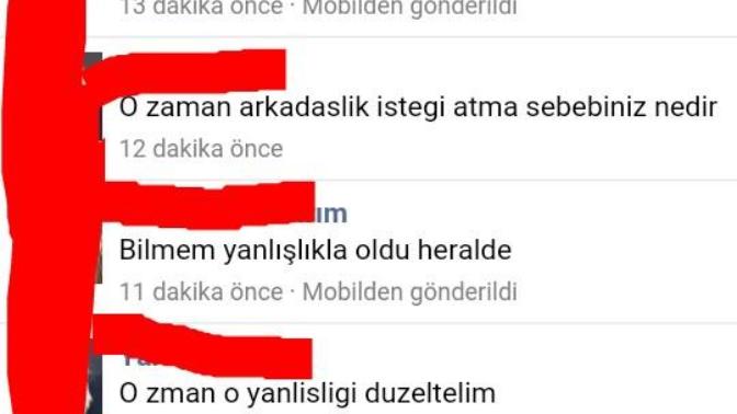 Bana mesaj atan kıza verdiğim ayar nasıl?