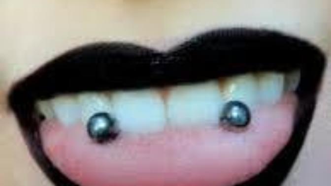 Dilin ucunda tek piercing - Dilde iki piercing?