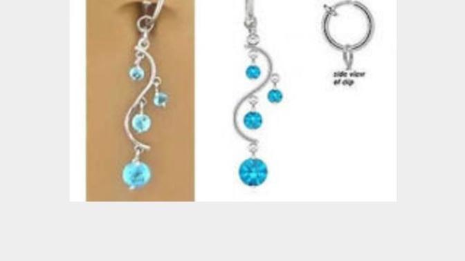 Sahte gobek piercingi?
