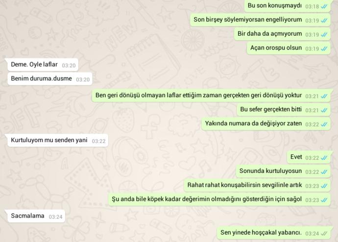 Sonra ölürcesine sevdiğinizi, ölse dönmeyecek kadar vazgeçmek zorunda bırakılırsınız?