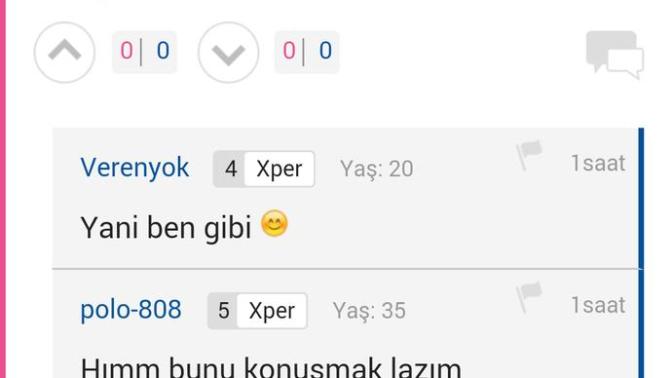 Bu ne ya  bir  kız soruya yorum yapıyo bin tane abaza dökülüyo?