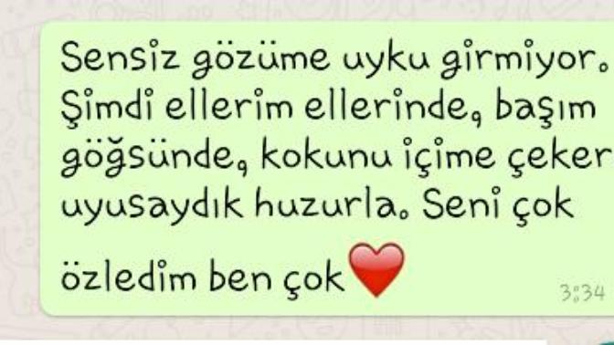 (Resimli) sevdiginizden boyle  bir  mesaj gelse ne der ne hissedersin♥♥♥ :) ?