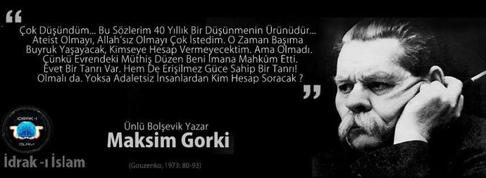 Ünlü bolşevik yazar Maksi Görki'nin bu yazısı hakkında ne düşünüyorsunuz?