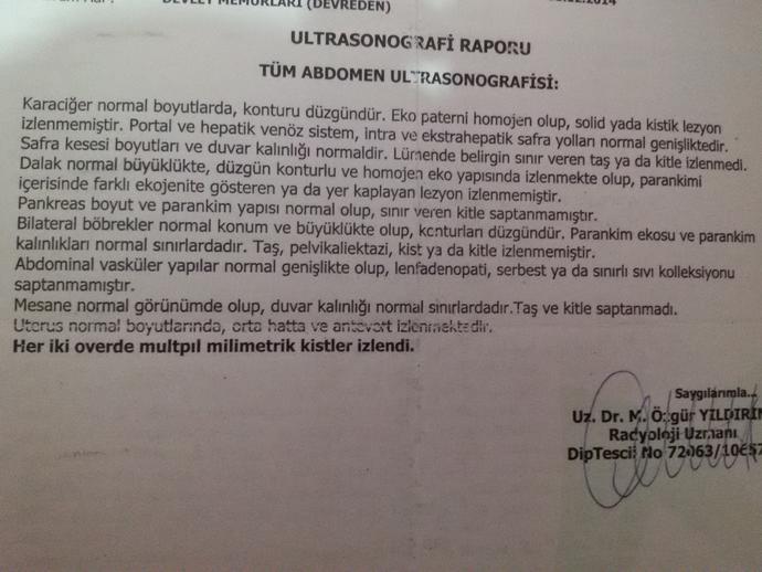 Arkadaşlar uterus normal boyutlarında orta hatta ve antevert izlendi?