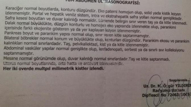Arkadaşlar uterus normal boyutlarında orta hatta ve antevert izlendi?