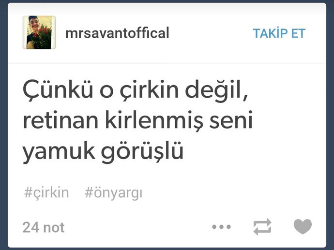 Çirkinlerin suçu ne be 😏😏 ?