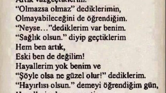 En Son Neyden Vazgectin?