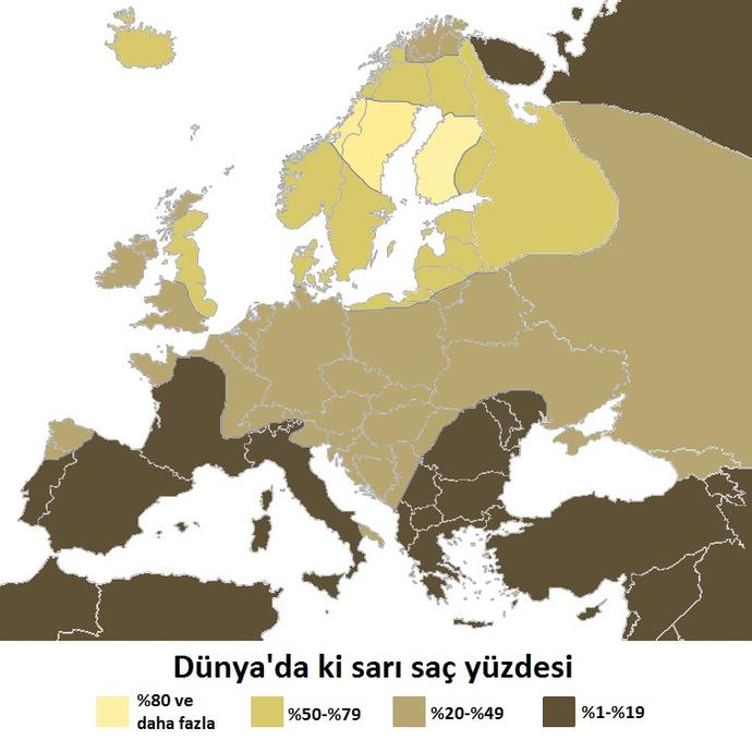 Dünya'nın en çok sarışın toplumu olan ülkeler nereler?