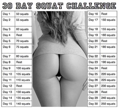 30 günlük squat programından sonra (detay)?