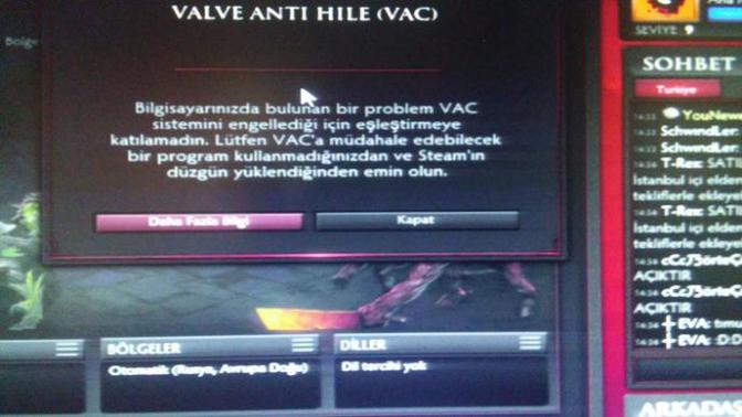 Dota 2 vac sorunu resimli?